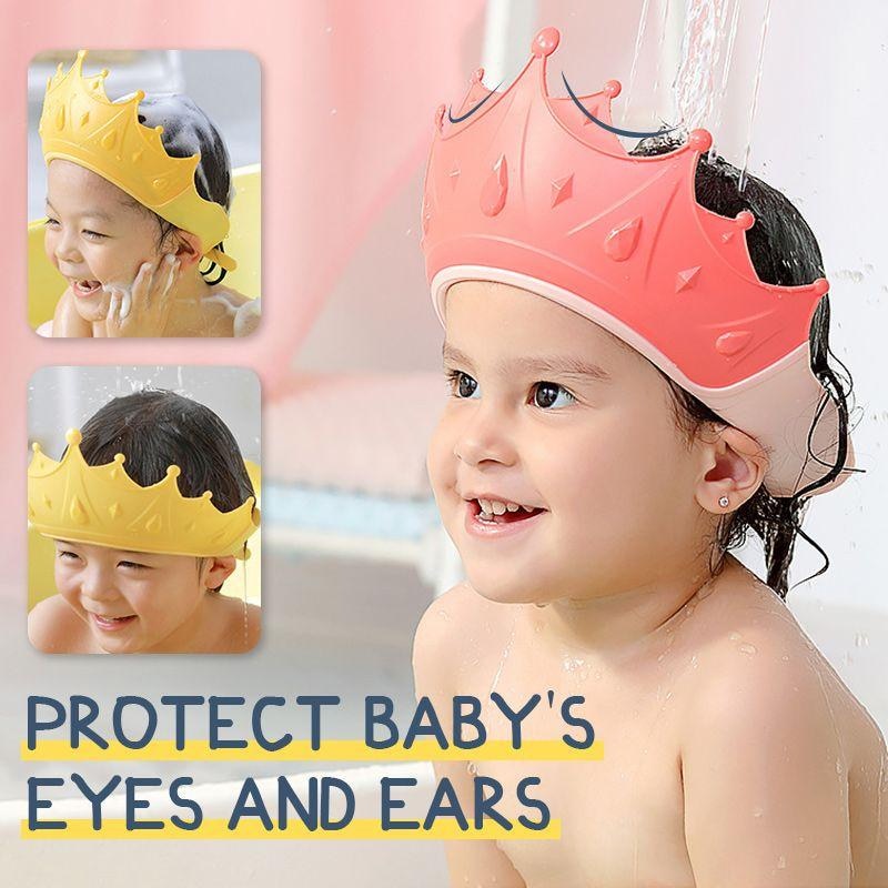 Touca protetora de banho para bebês - Canto da Criança